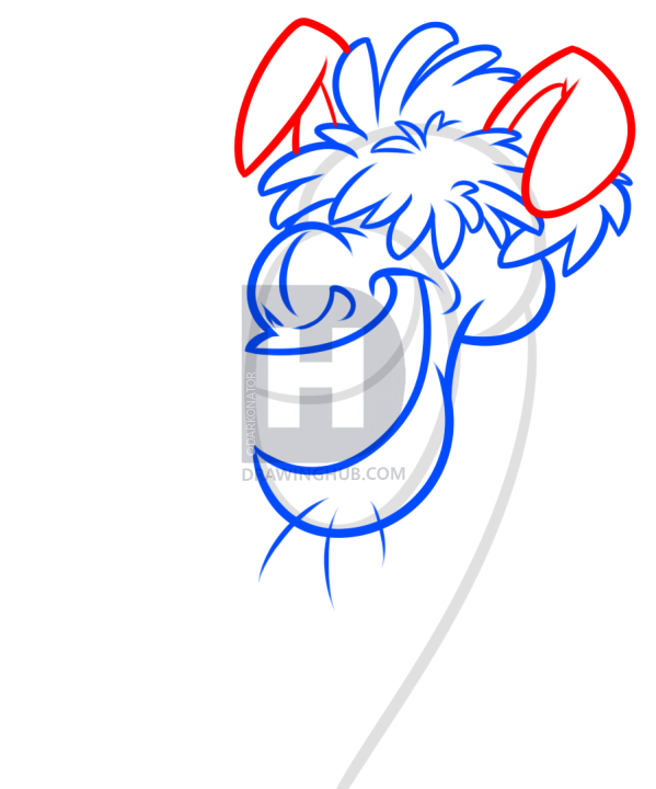 599x720 Draw A Cartoon Llama, Step