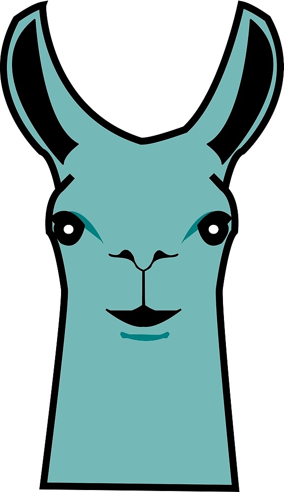 577x1000 Cute Llama Face Drawing
