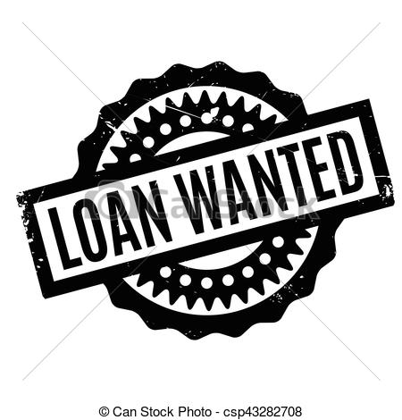 450x470 Loan Wanted Rubber St Grunge Design With Dust Scratches