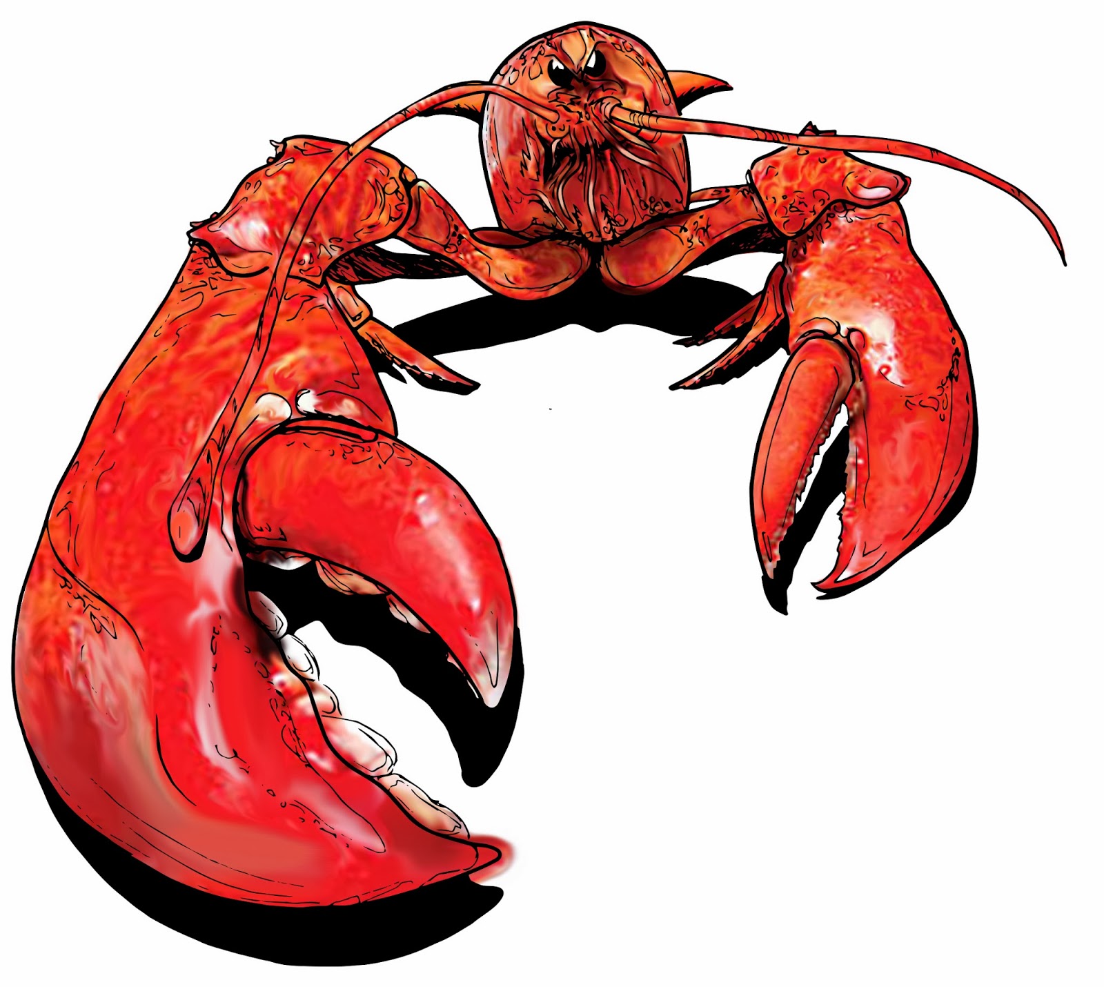 1600x1430 Cartoon Lobsters Clipart