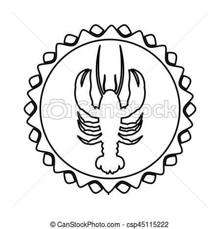 450x470 Huge Collection Of 'lobster Line Drawing' Download More Than