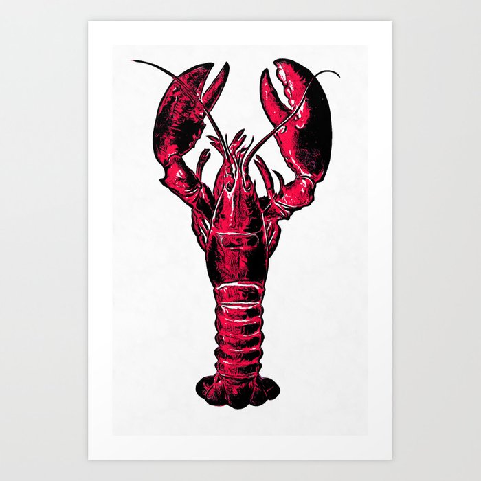 700x700 Lobster Drawing Art Print
