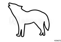 200x140 Gray Wolf Silhouette Drawing Clip Art Head Cool Howling Local