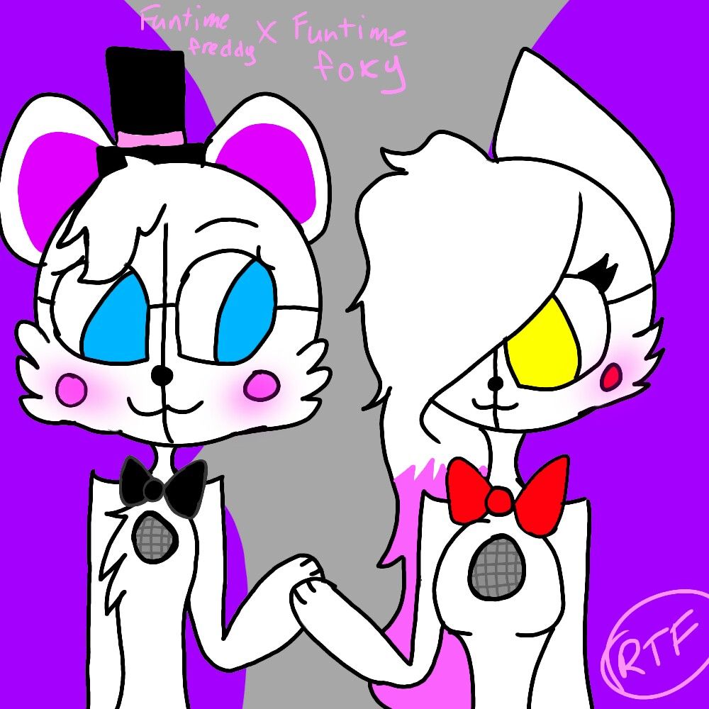1000x1000 Funtime Freddy X Funtime Foxy My Drawing!!! My Art Funtime