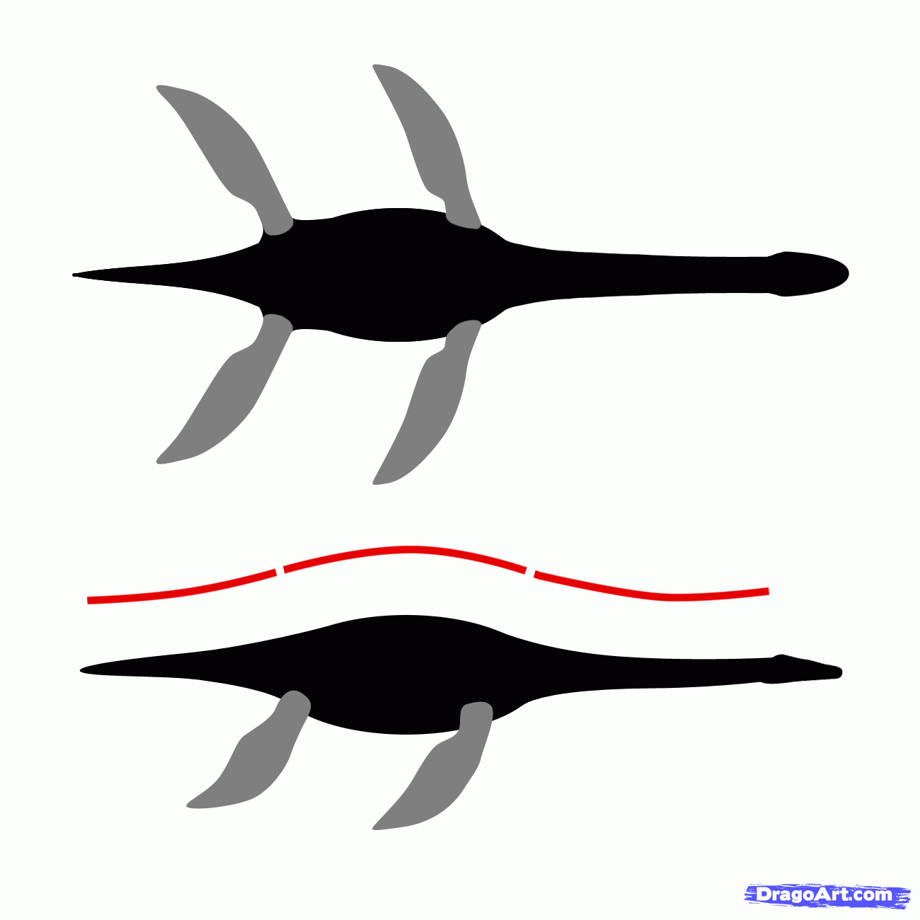 1300x1300 Draw The Loch Ness Monster, Draw Nessie, Step