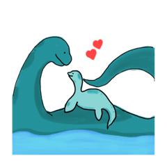 240x240 Loch Ness Monster Line Stickers Line Store