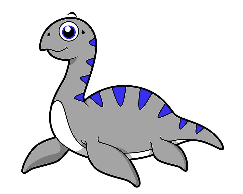 1000x800 Cute Illustration Of A Loch Ness Monster Poster Print Fruugo