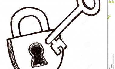 380x230 Lock And Key Clipart Black And White