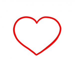 302x243 how to draw a heart lock, heart lock tattoo, step