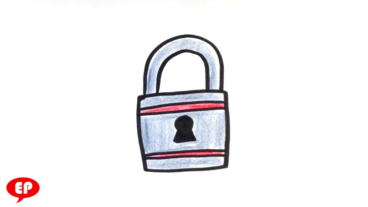 1280x720 How To Draw A Lock
