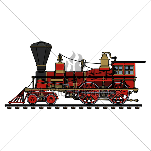 500x500 The Vintage American Steam Locomotive Gl Stock Images