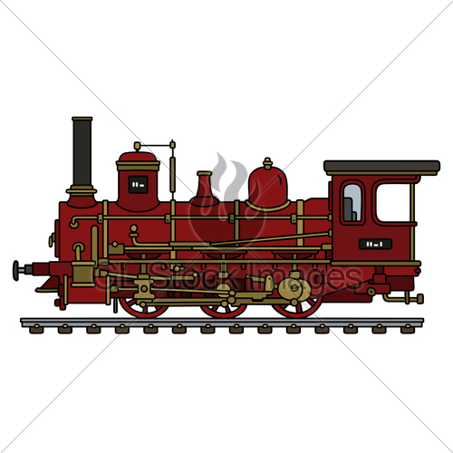 500x500 Vintage Red Steam Locomotive Gl Stock Images