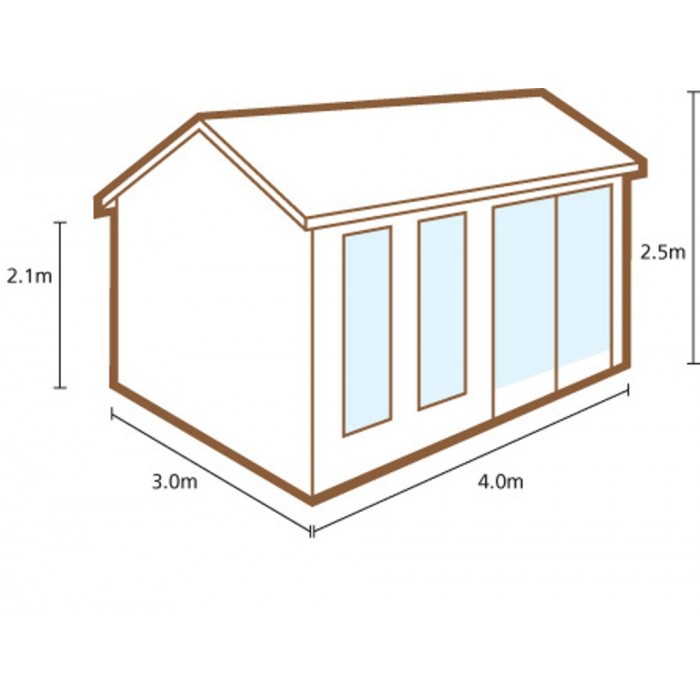 700x700 Buy Forest Chiltern Log Cabin X