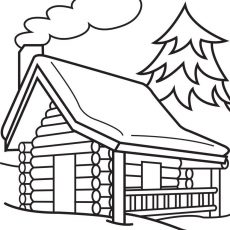230x230 Opulent Design Log Cabin Coloring