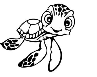 340x270 Turtle Drawing Etsy