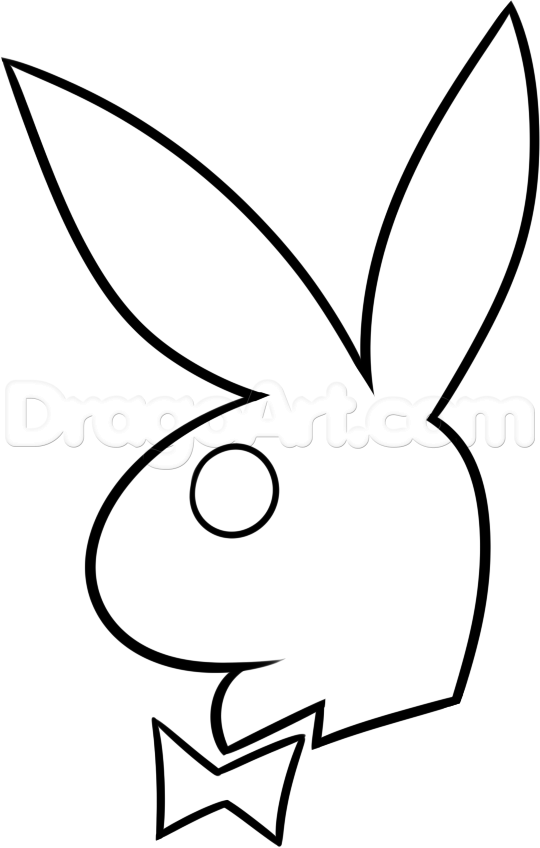 540x848 How To Draw The Playboy Logo, Step