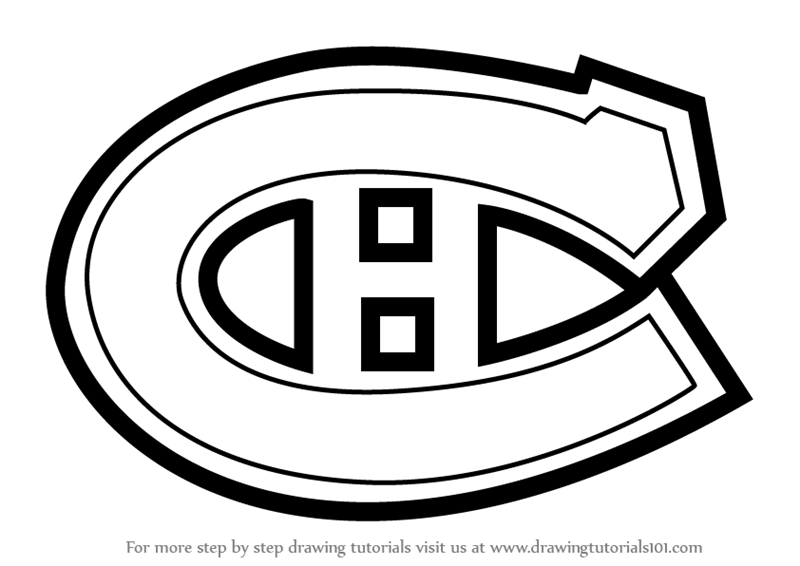 800x566 Learn How To Draw Montreal Canadiens Logo