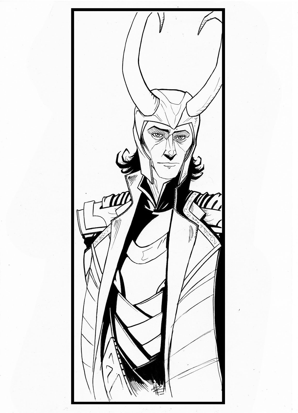 1155x1600 Matt Haworth Waste Of Paint Loki And Thor Sketch To Colour!