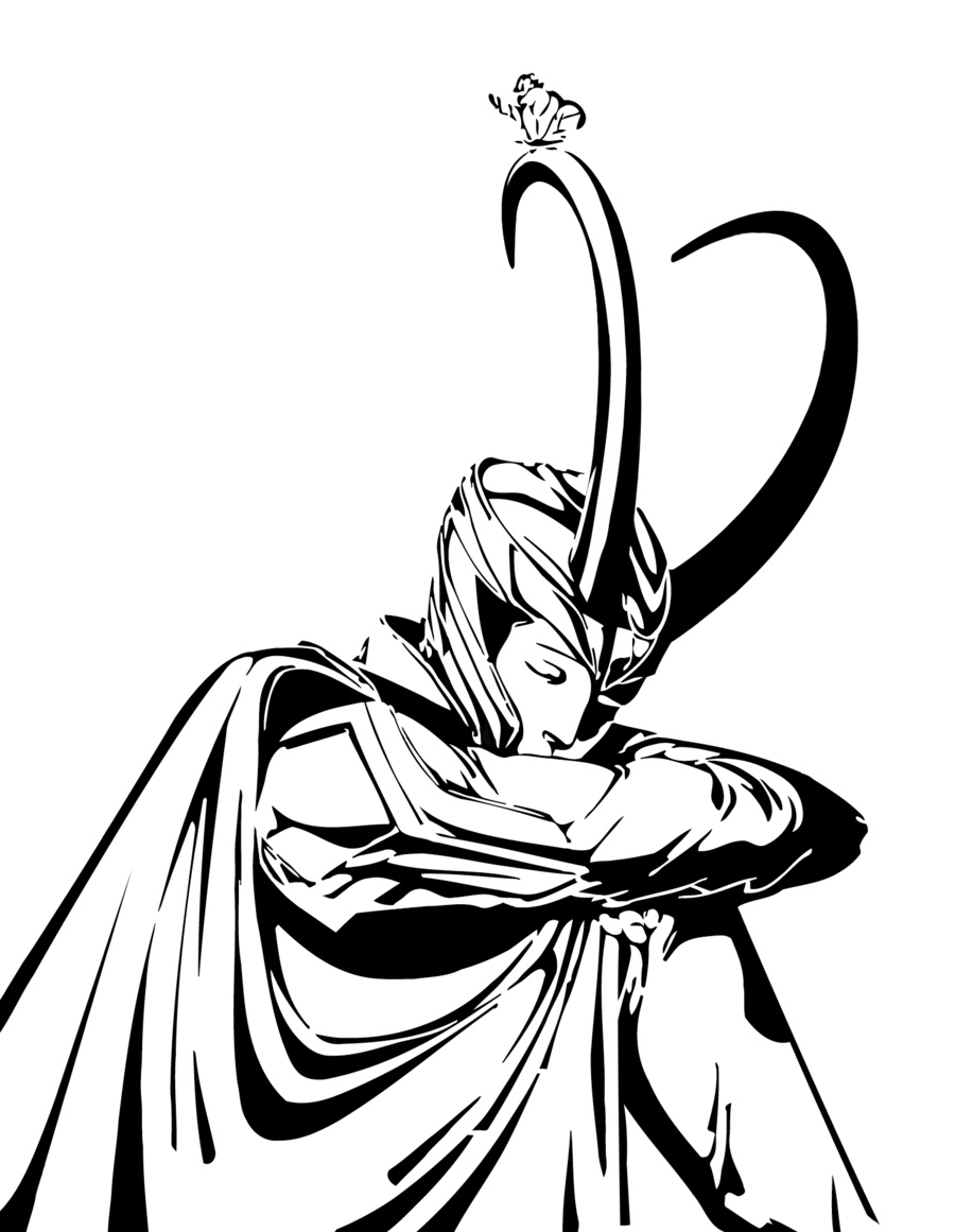 900x1161 Thor, Drawing, White, Transparent Png Image Clipart Free Download
