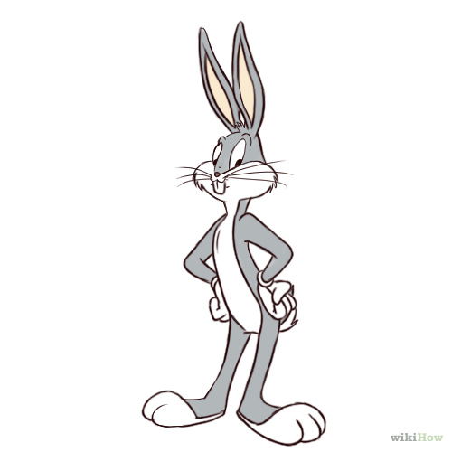 500x500 How To Draw Bugs Bunny Steps