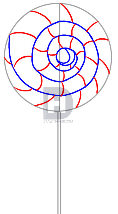 398x720 How To Draw A Lollipop, Step