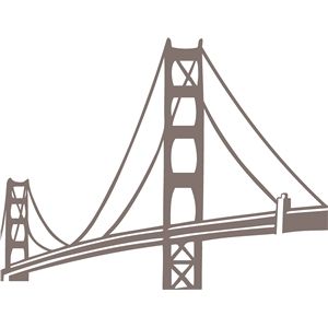 300x300 Bridge Vinyl Silhouette Design, Silhouette, Bridge Drawing