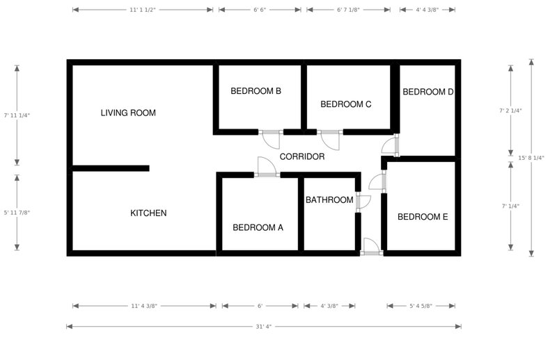 800x492 London Bridge Modern Flat, Cosy Roomlivingroom' Room To Rent