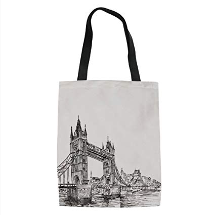 425x425 Iprint Vintage,old Fashion London Tower Bridge Sketch