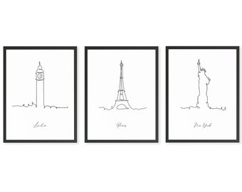 340x270 Line Drawing London Etsy