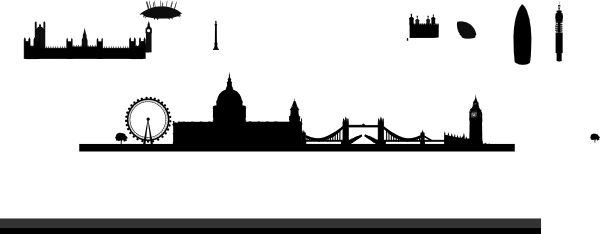 600x234 Skyline Clipart Clock London For Free Download And Use