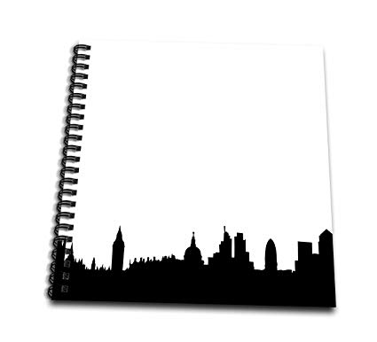 425x386 Db London Skyline Silhouette Stylish Black