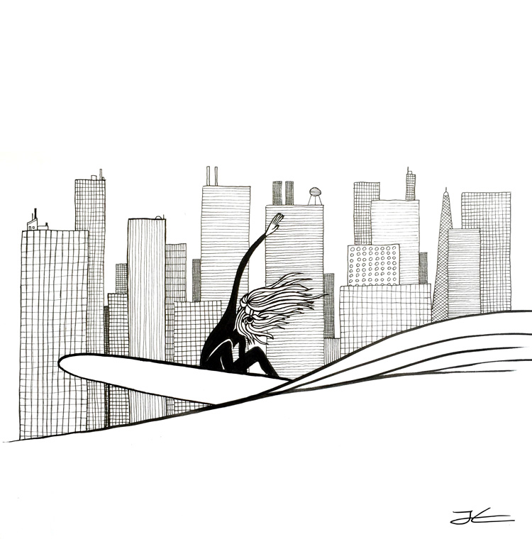 750x760 Cityscape Drawing Metropolitan City For Free Download