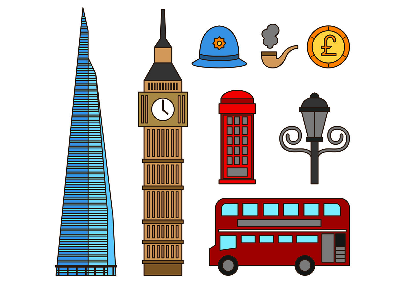 1400x980 Big Ben London Free Vector Art