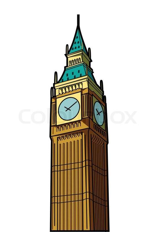 550x800 Big Ben Stock Vector Colourbox