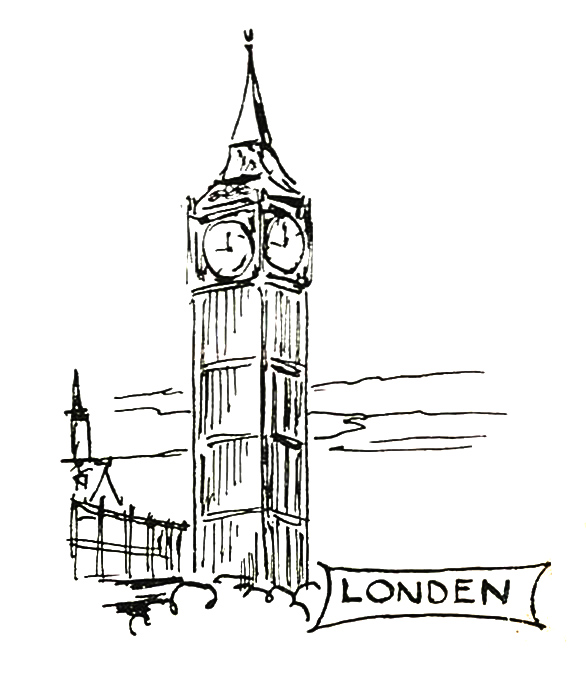 586x678 London Drawing Free Download