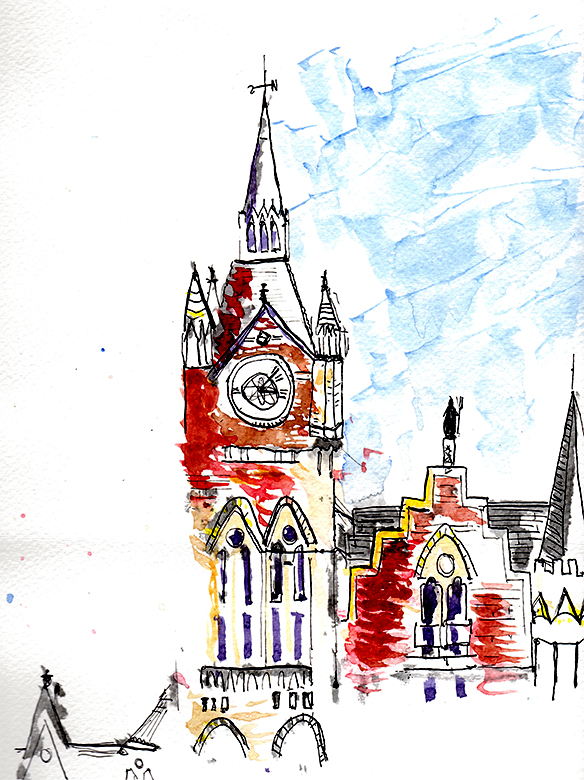 584x780 Reportage Illustration Sketching Moments