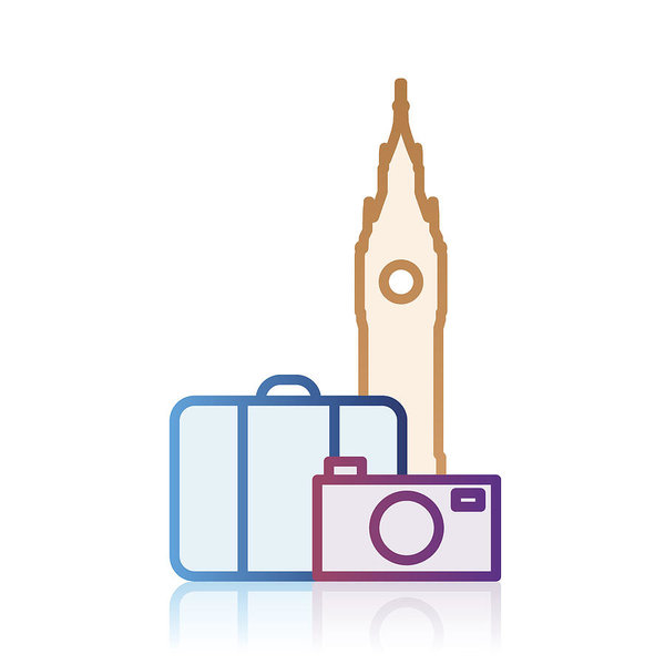 600x600 London Tourism Destination Icon Art Print
