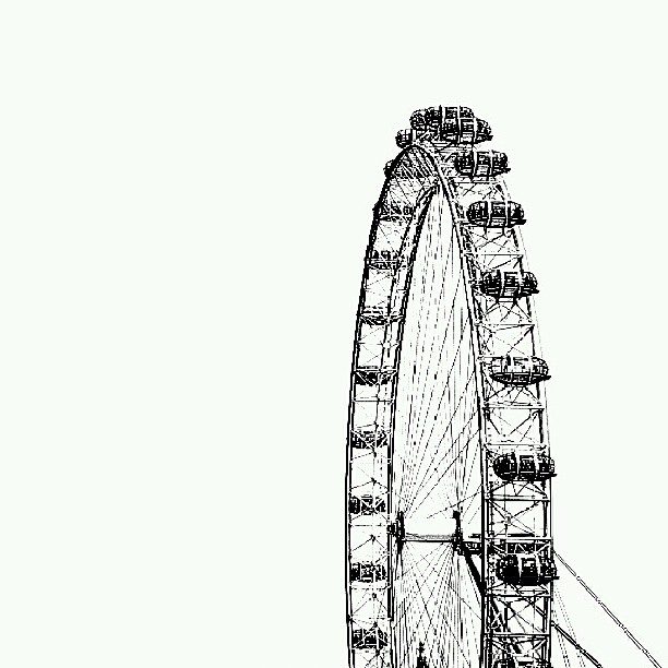 612x612 London Eye In Pencil