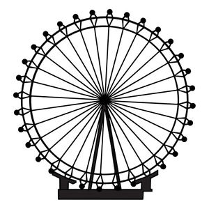 300x300 Sticker London Eye Grande Roue Londres, Xxl Cm Cm