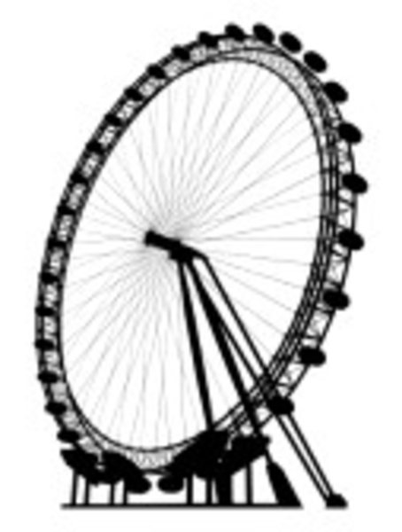 454x600 The London Eye Silhouette Free Images