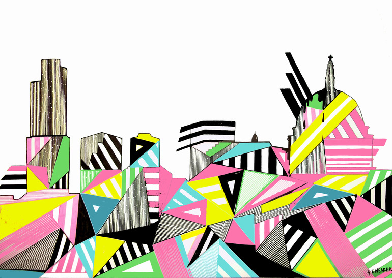 770x547 Lovely Artistic Representations Of London's Famous Skyline