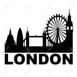 260x260 Simple London Skyline Silhouette