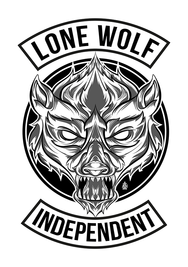 600x851 Lone Wolf Vector Illustration On Behance