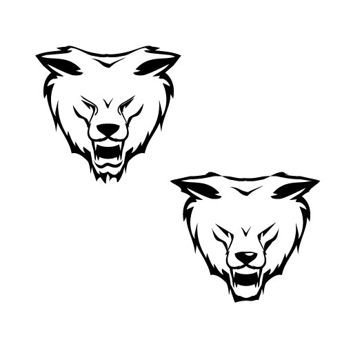 525x525 Masculine, Bold, Gun Logo Design For Lone Wolf Tactical
