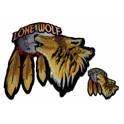 500x500 Set Of Small And Large Lone Wolf Howling