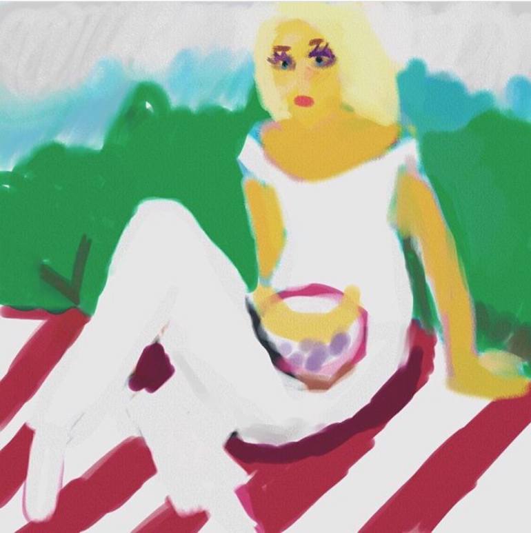 770x773 Lonely Picnic Drawing