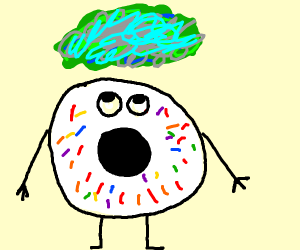 300x250 Lonely Donut With Something Above It