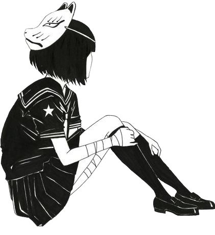 421x461 Anime Lonely Girl