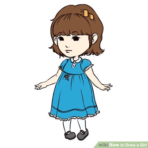 500x500 How To Draw A Girl