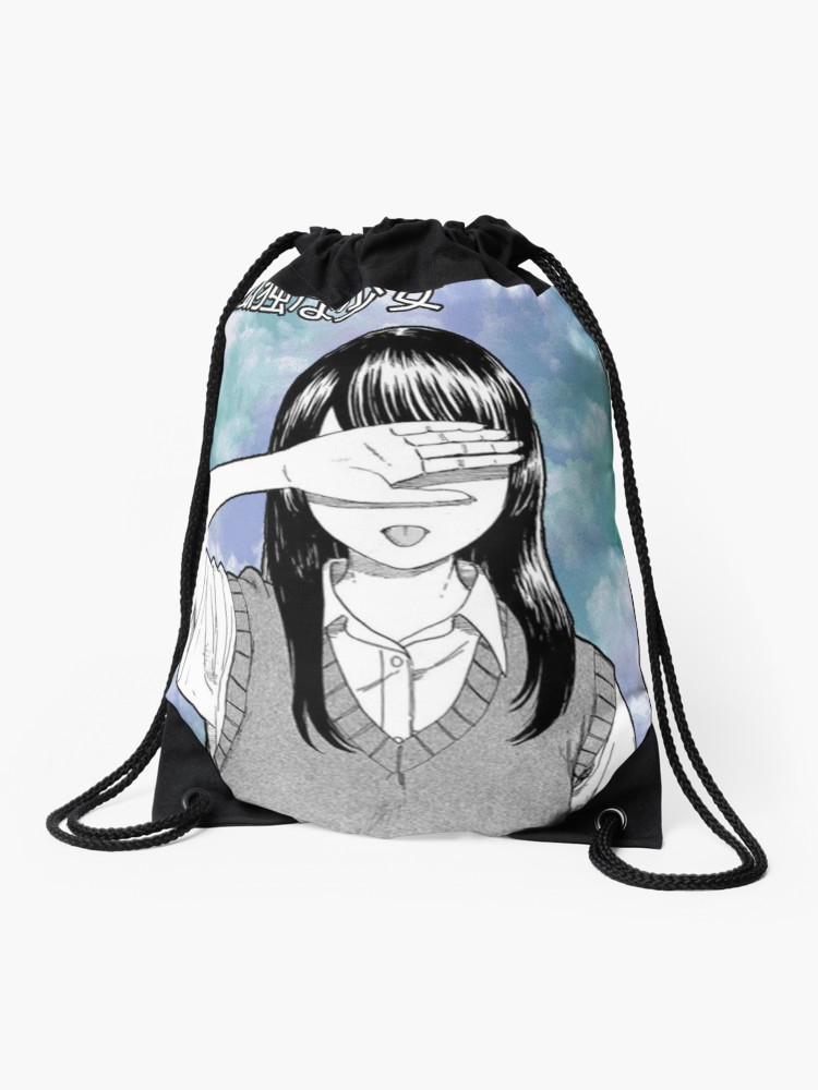 750x1000 Lonely Girl Sad Aesthetic Japanese Drawstring Bag